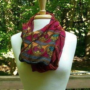 Fun Multicolor Lightweight Circle Infinity Scarf